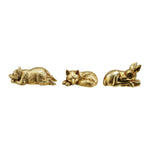 Gold Resin Sleeping Forest Animal