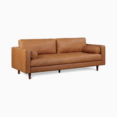 88" Leather Sofa