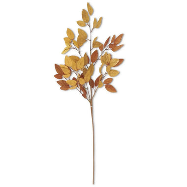 35" Fall Golden Tones Leaf Stem