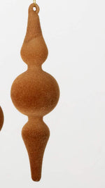 Brown Velvet Finial Ornament- Three Styles