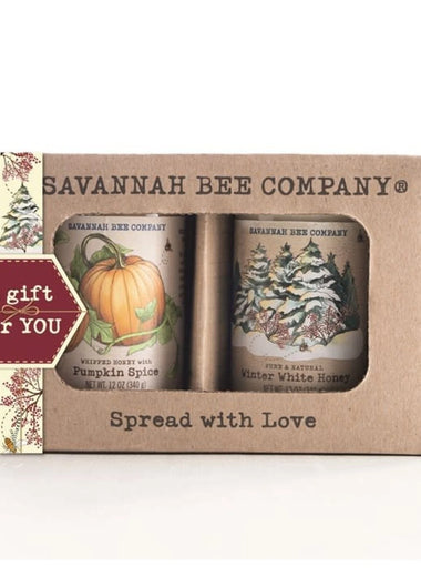 Pumpkin Spice & Winter White Whipped Honey Gift Set