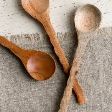 Hand-Carved Acacia Wood Spoon