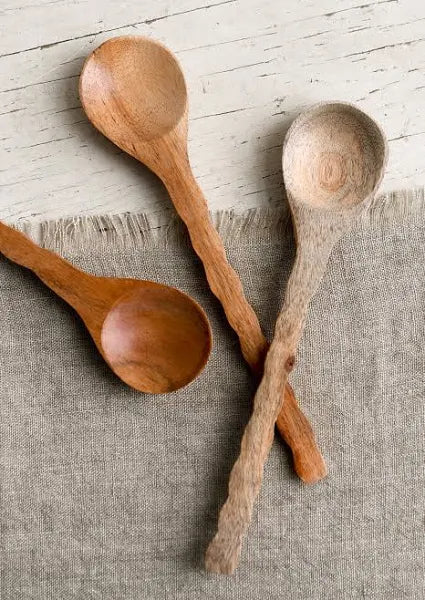 Hand-Carved Acacia Wood Spoon