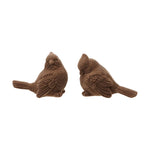 Flocked Taupe Cardinal