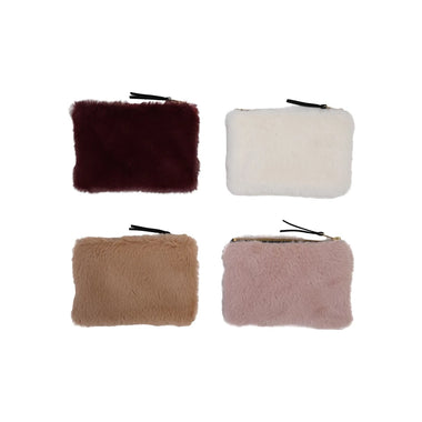 Faux Fur Zip Pouch