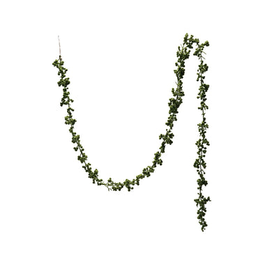 6' Flocked Green Foam Ball Garland