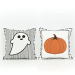 Reversible Pumpkin & Ghost Pillow
