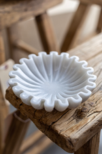 Marble Scalloped Bowl