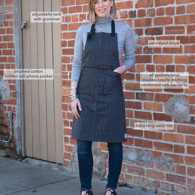 Pinstripe Apron