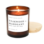 Teakwood and Mahogany 11 oz Soy Candle