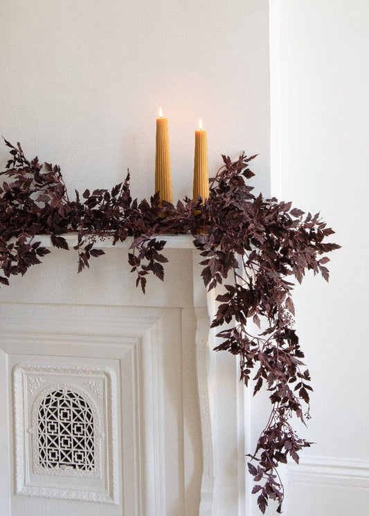 Plum Cimicifuga Seeded Decor Garland - 6'