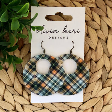 Charlotte Plaid Earrings