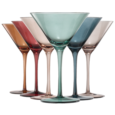 Colored Crystal Martini & Cocktail Glass