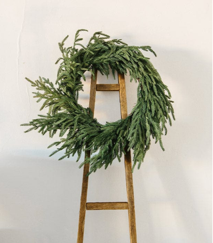 Real Touch Norfolk Pine Wreath