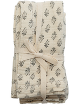 Napkins with Printed Floral Pattern - Set of 4