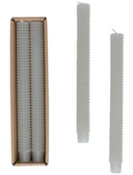 Set of 2 Unscented Hobnail Taper Candles