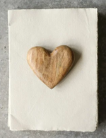 Hand-Carved Mango Wood Heart