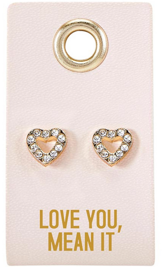 Love You, Mean It Stud Earrings