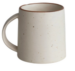 10 oz. Stoneware Mug, Cream Color Speckled