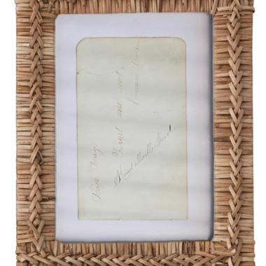 5x7 Hand-Woven Rattan Photo Frame