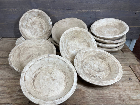 Round Dough Bowl - Large White
