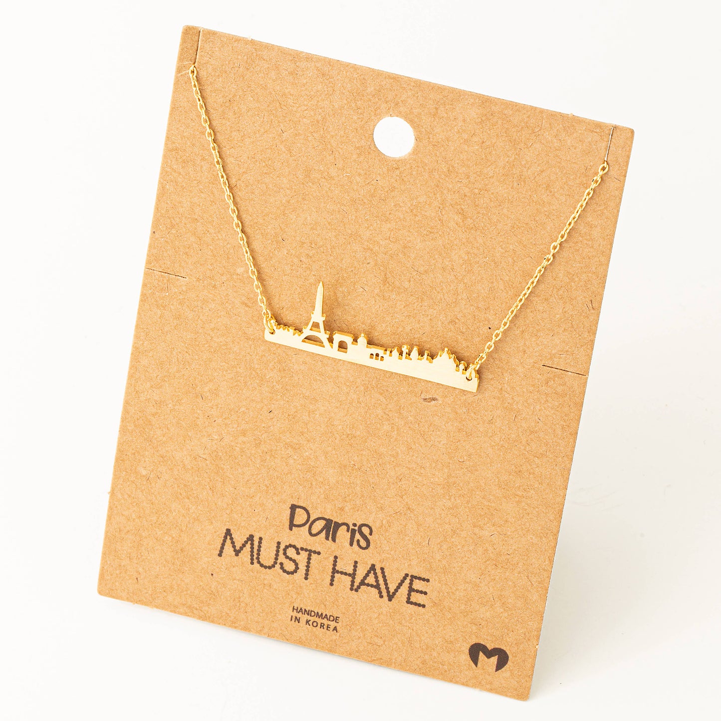 Paris Skyline Pendant Necklace