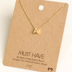 Initial A Pendant Necklace - Gold