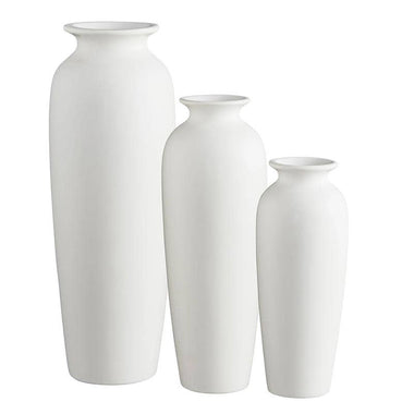 Matte White Tall Vase