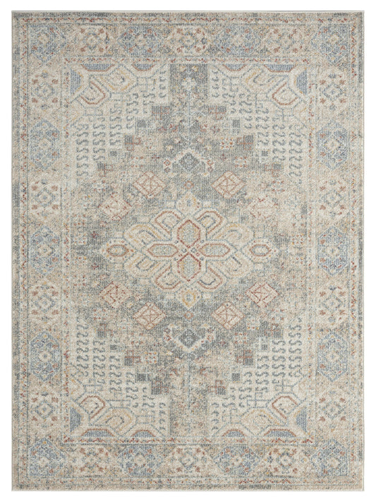 Milo Vintage Cream & Grey Area Rug - 6x9