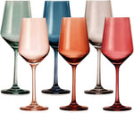 Pastel Luxury Colored Crystal Wine Glass