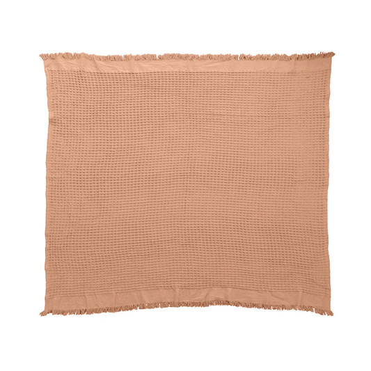 Throw - Waffle Weave with Fringe